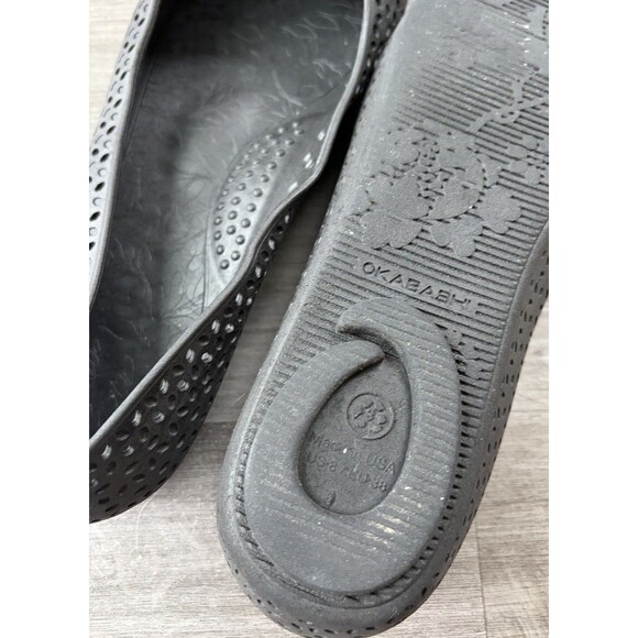 OKABASHI Samantha Black Ballet Flats Size 8 - Picture 6 of 7